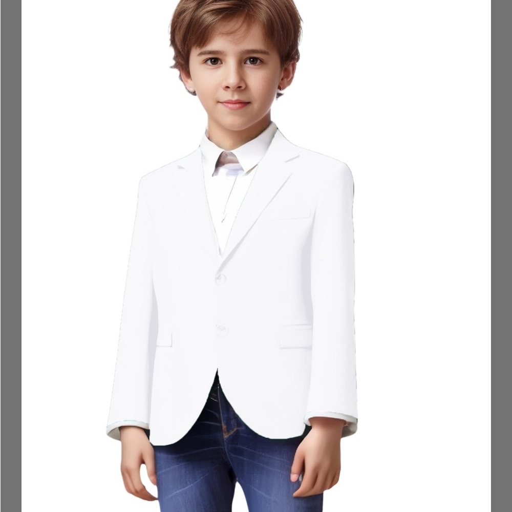 NWOT Toddler Boy Suit White Blazer